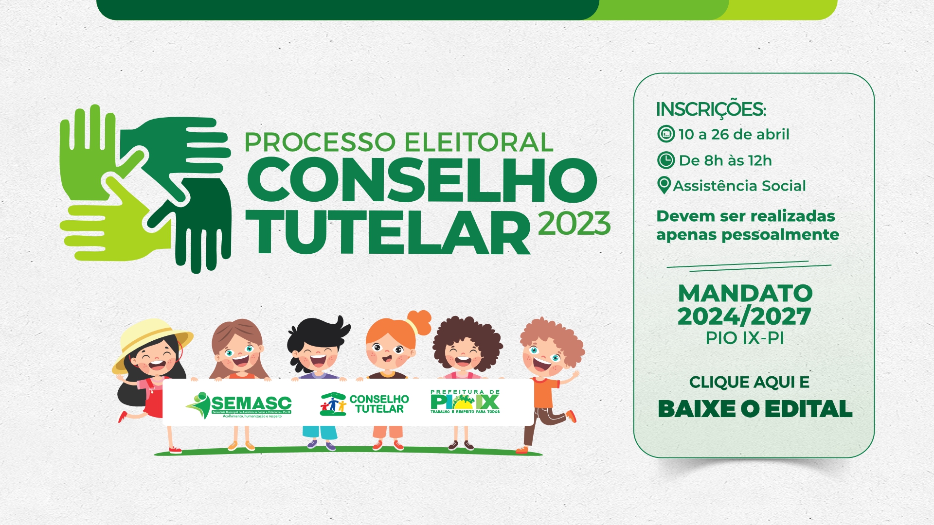  PROCESSO ELEITORAL CONSELHO TUTELAR 2023