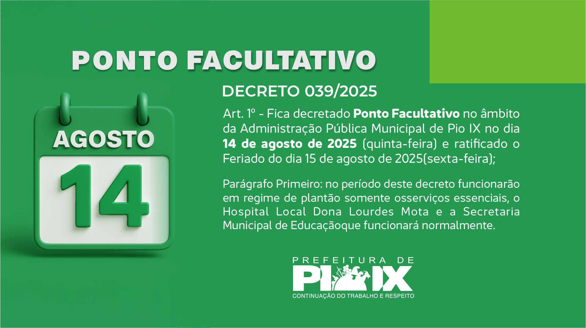 DECRETO 039/2025
