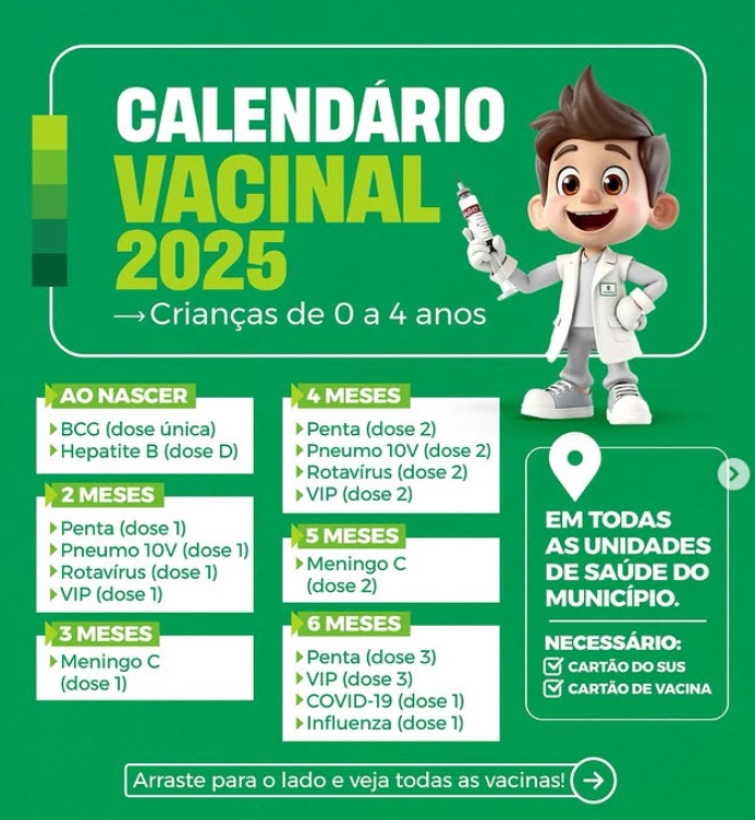  CALENDÁRIO VACINAL 2025